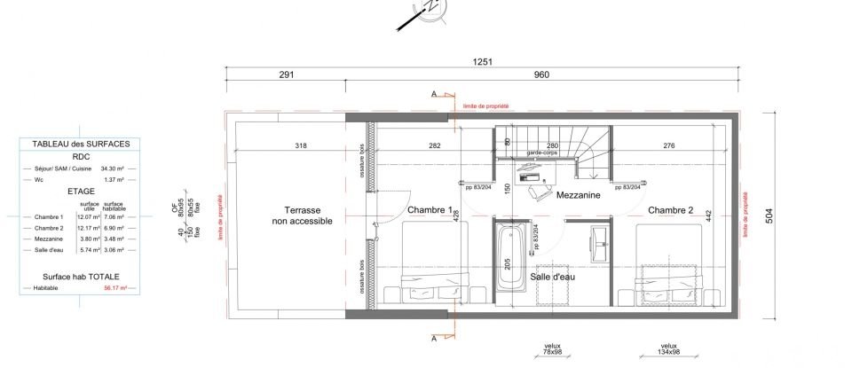 House 3 rooms of 35 m² in Divatte-sur-Loire (44450)