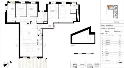 Appartement 6 pièces de 131 m² à Olivet (45160)