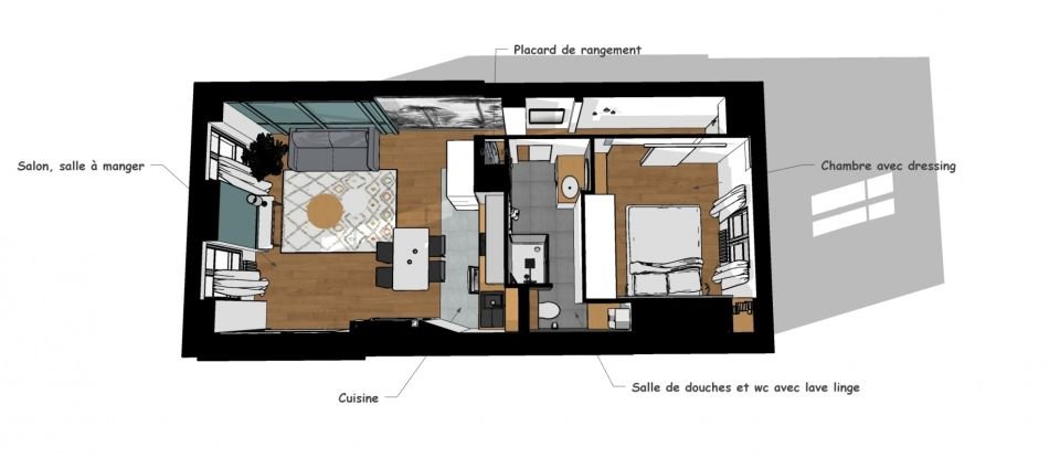 Apartment 2 rooms of 50 m² in Rouen (76000)