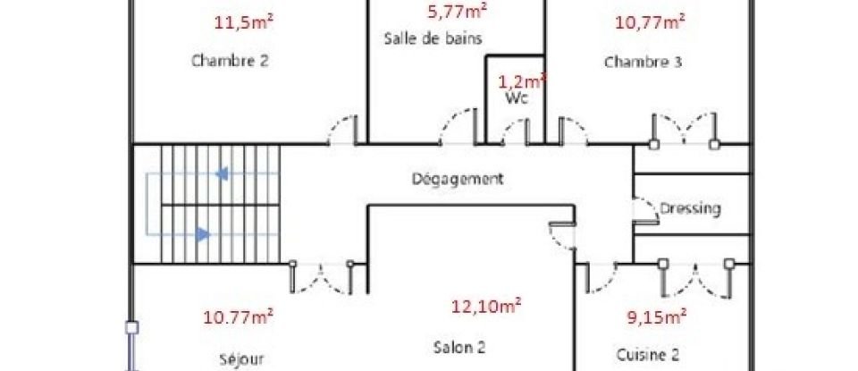 House 6 rooms of 146 m² in Le Bignon (44140)