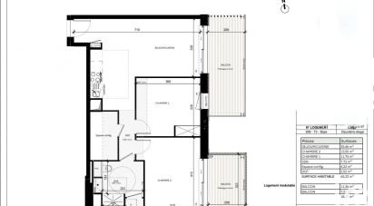 Appartement 3 pièces de 65 m² à Saint-Jean-de-Braye (45800)