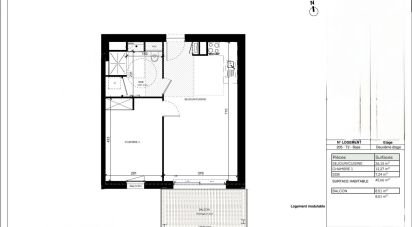 Apartment 2 rooms of 45 m² in Saint-Jean-de-Braye (45800)