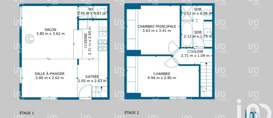 Maison de ville 4 pièces de 100 m² à L'Étang-la-Ville (78620)