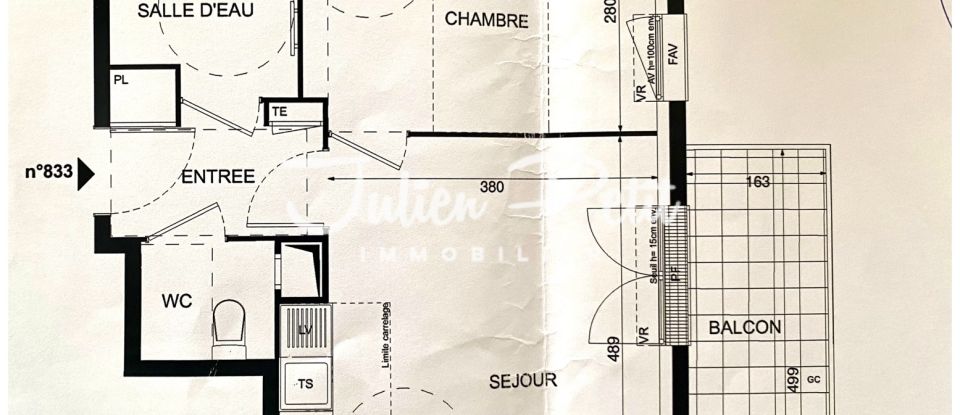 Appartement 2 pièces de 42 m² à Bagneux (92220)