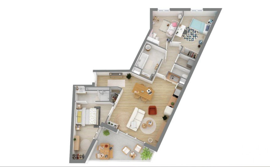 Appartement 4 pièces de 87 m² à Rennes (35200)
