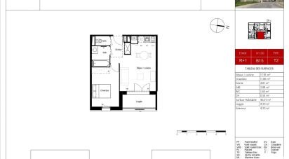 Apartment 2 rooms of 40 m² in Pradines (46090)