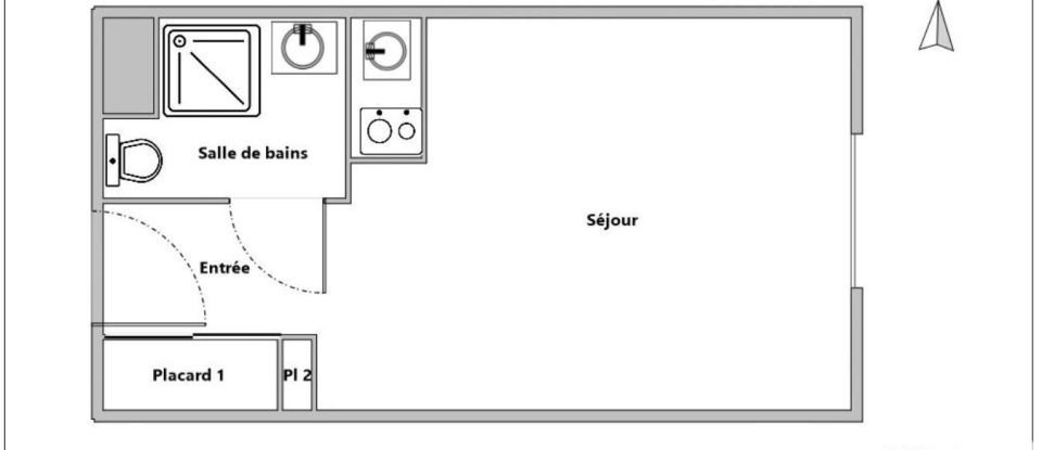 Apartment 1 room of 18 m² in Rouen (76100)