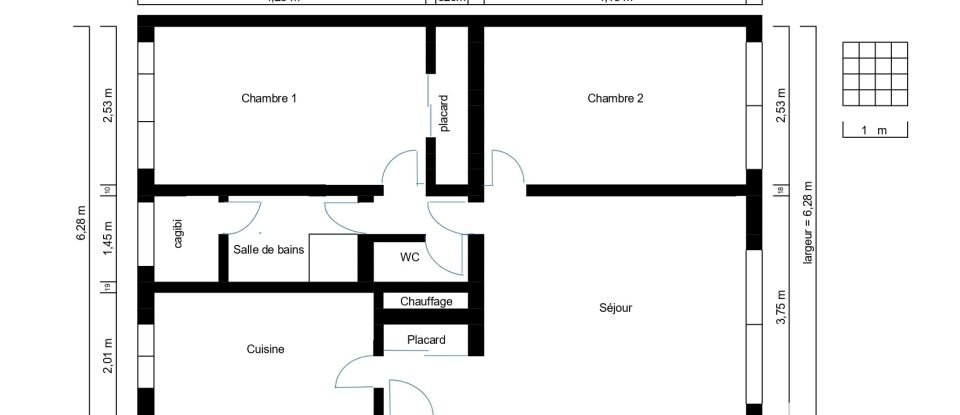 Appartement 3 pièces de 55 m² à Saint-Maur-des-Fossés (94100)