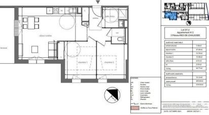 Appartement 3 pièces de 64 m² à Ingré (45140)
