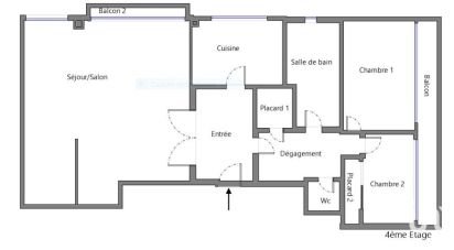 Apartment 3 rooms of 71 m² in Gentilly (94250)