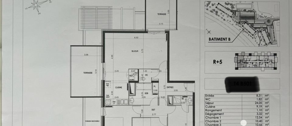 Appartement 4 pièces de 89 m² à Bruges (33520)