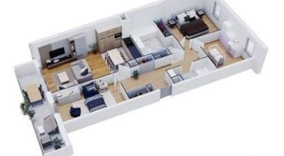 Apartment 2 rooms of 44 m² in Dijon (21000)