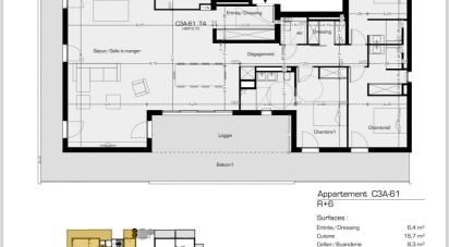 Appartement 4 pièces de 156 m² à Béziers (34500)
