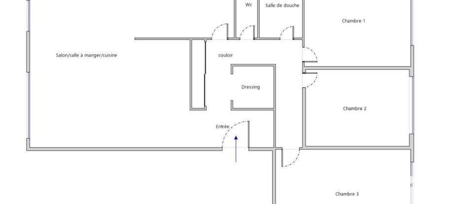 Appartement 4 pièces de 87 m² à Dourdan (91410)