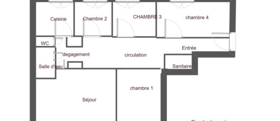 Appartement 6 pièces de 126 m² à Lyon (69008)