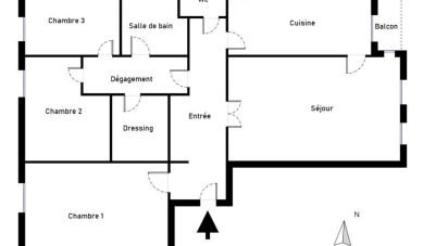 Appartement 4 pièces de 83 m² à Saint-Denis (93200)