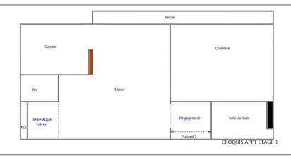 Appartement 2 pièces de 47 m² à Villepinte (93420)