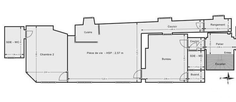 Appartement 3 pièces de 55 m² à Paris (75007)