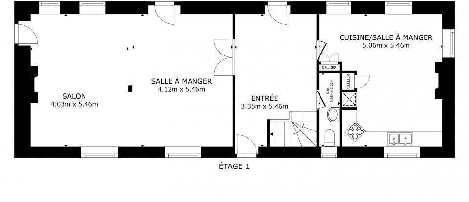 Longère 6 pièces de 167 m² à Gallardon (28320)