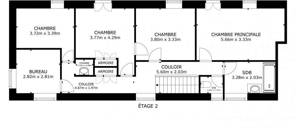 Longere 6 rooms of 167 m² in Gallardon (28320)