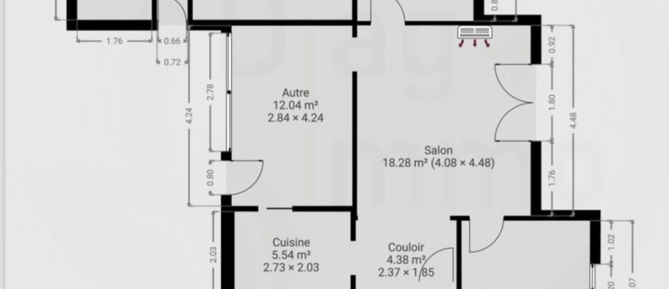 Maison 3 pièces de 64 m² à Les Arcs (83460)