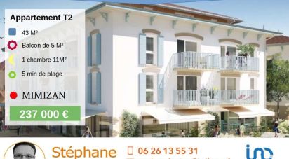 Appartement 2 pièces de 43 m² à Mimizan (40200)