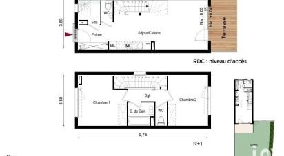 Duplex 3 pièces de 65 m² à Bruguières (31150)