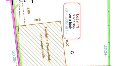 Land of 339 m² in Sonchamp (78120)