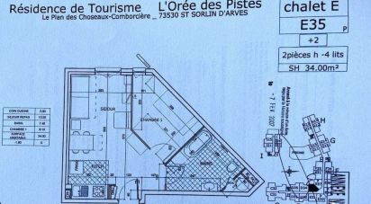 Apartment 3 rooms of 34 m² in Saint-Sorlin-d'Arves (73530)