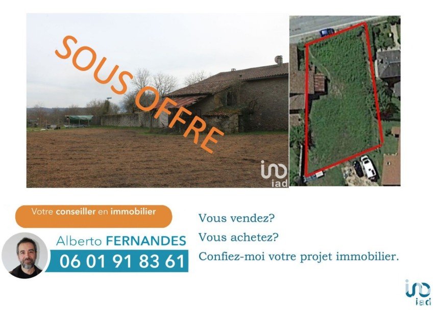 Land of 738 m² in Saint-Gence (87510)