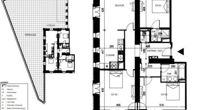Appartement 4 pièces de 92 m² à Cahors (46000)