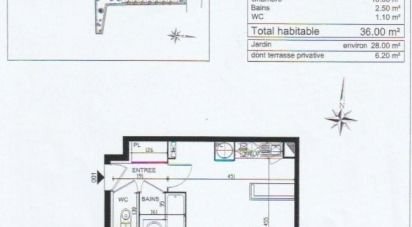 Apartment 2 rooms of 36 m² in Saint-Seurin-sur-l'Isle (33660)
