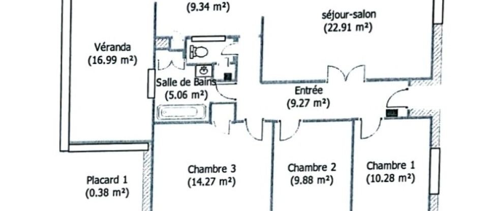 Maison traditionnelle 4 pièces de 100 m² à Rang-du-Fliers (62180)