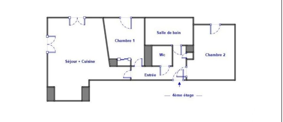Apartment 3 rooms of 60 m² in Sannois (95110)
