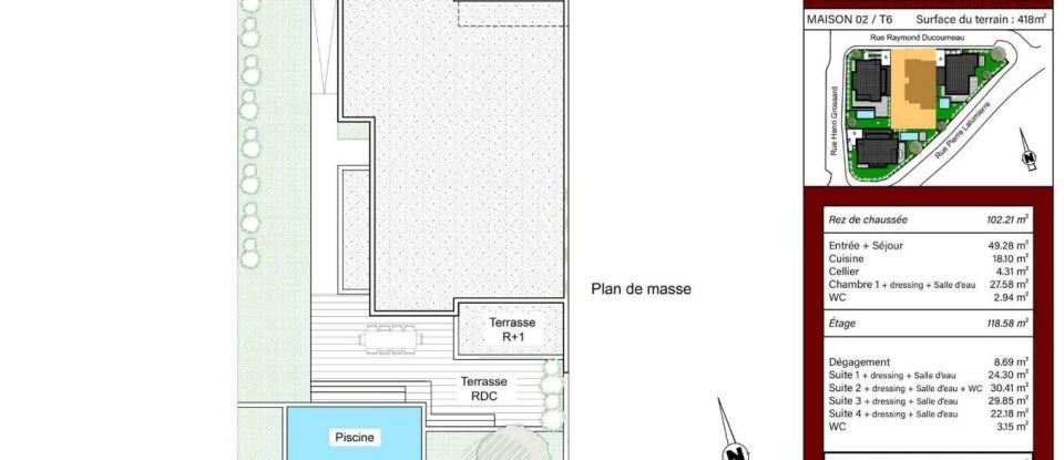 Maison 6 pièces de 220 m² à Le Bouscat (33110)