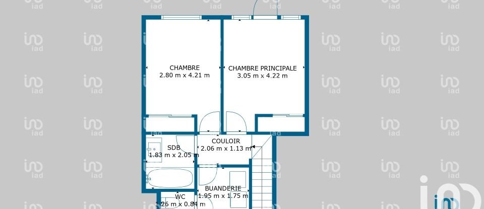Maison de ville 3 pièces de 66 m² à Rueil-Malmaison (92500)