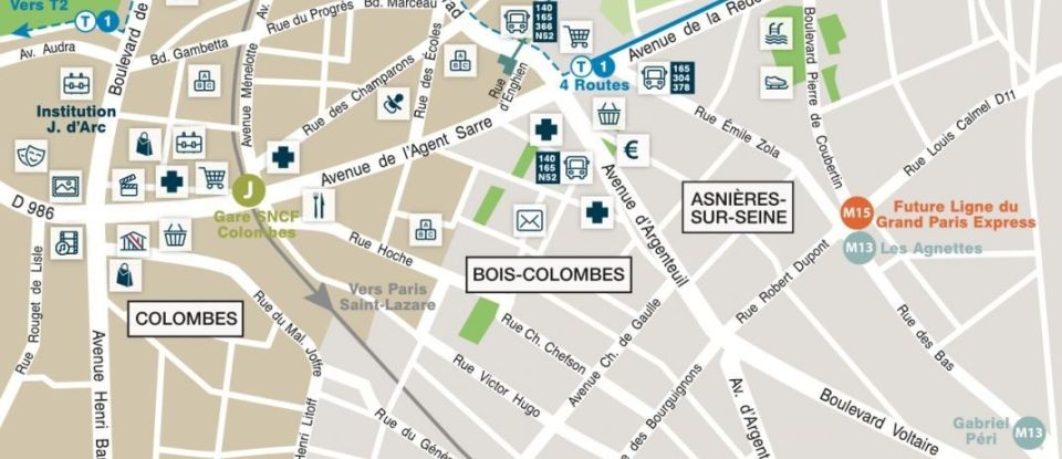 Appartement 3 pièces de 62 m² à Colombes (92700)