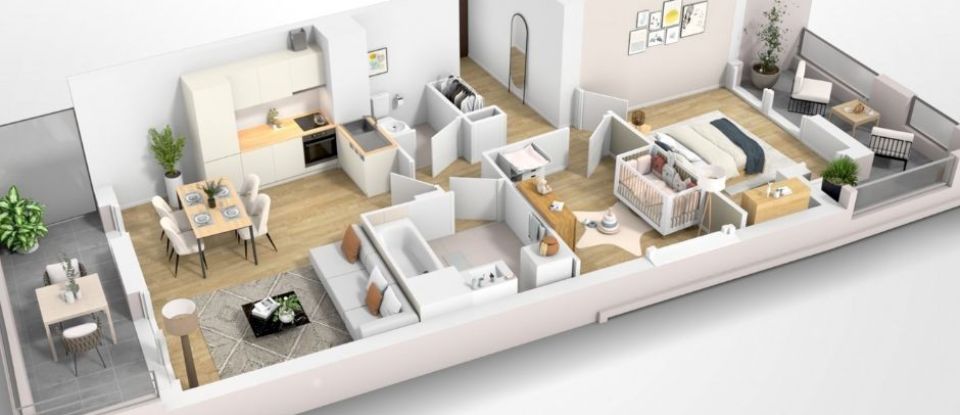 Appartement 3 pièces de 62 m² à Colombes (92700)