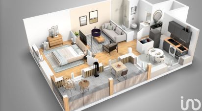 Appartement 2 pièces de 46 m² à Bussy-Saint-Georges (77600)