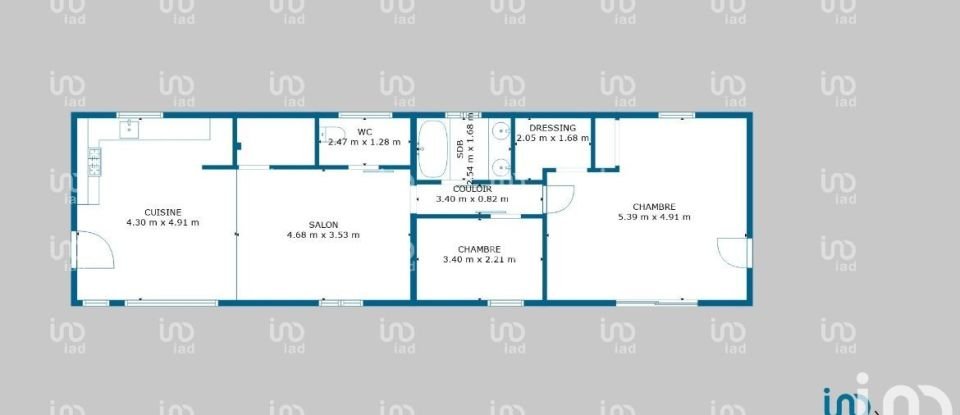 Maison 3 pièces de 85 m² à Lugos (33830)