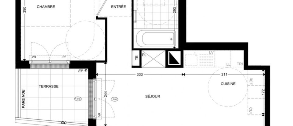 Appartement 2 pièces de 43 m² à Colombes (92700)