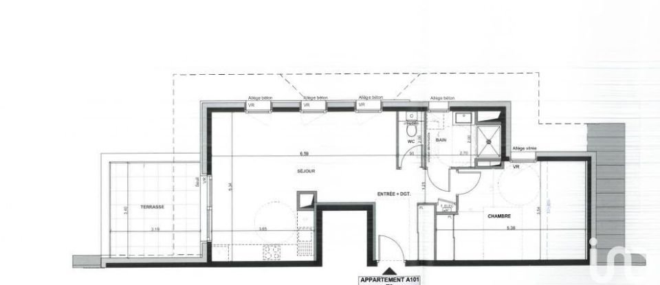 Apartment 2 rooms of 55 m² in Thyez (74300)