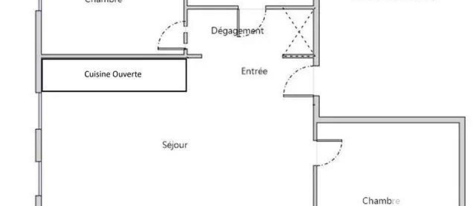 Apartment 3 rooms of 60 m² in Courdimanche (95800)