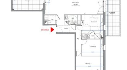 Apartment 4 rooms of 95 m² in La Chapelle-sur-Erdre (44240)