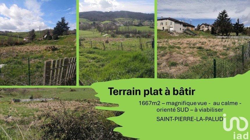 Vente Terrain 1667m² à Saint-Pierre-la-Palud (69210) - Iad France