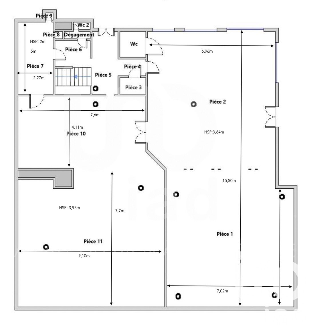 Appartement a vendre  - 5 pièce(s) - 285 m2 - Surfyn