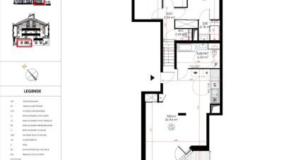 Apartment 3 rooms of 75 m² in Huez (38750)
