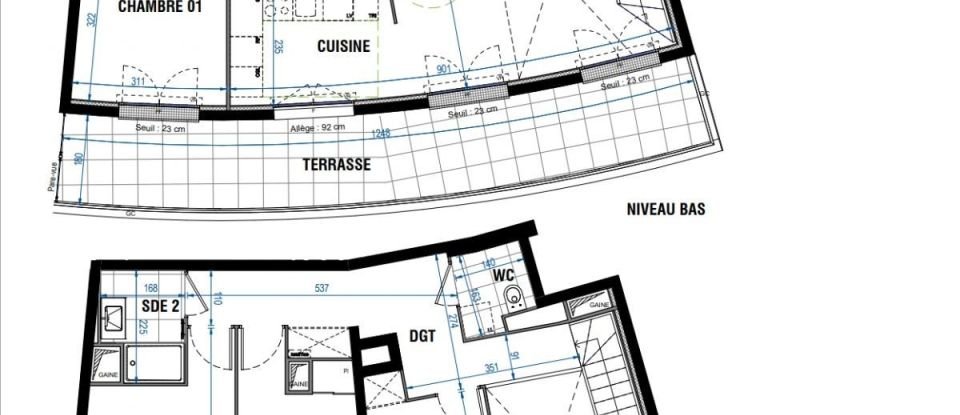 Appartement 5 pièces de 103 m² à Bordeaux (33800)
