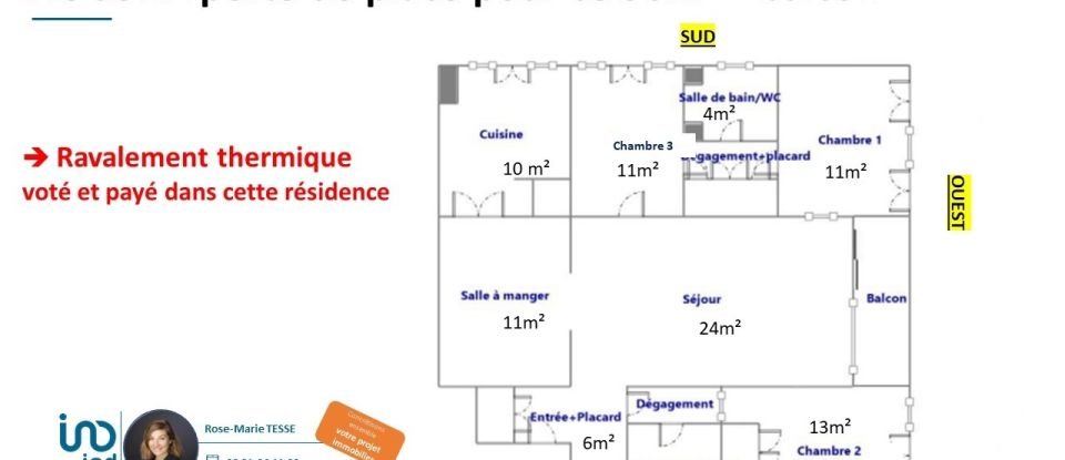 Appartement 5 pièces de 98 m² à Vaucresson (92420)