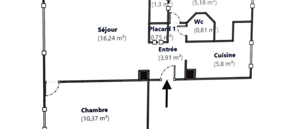 Appartement 2 pièces de 44 m² à Antibes (06160)
